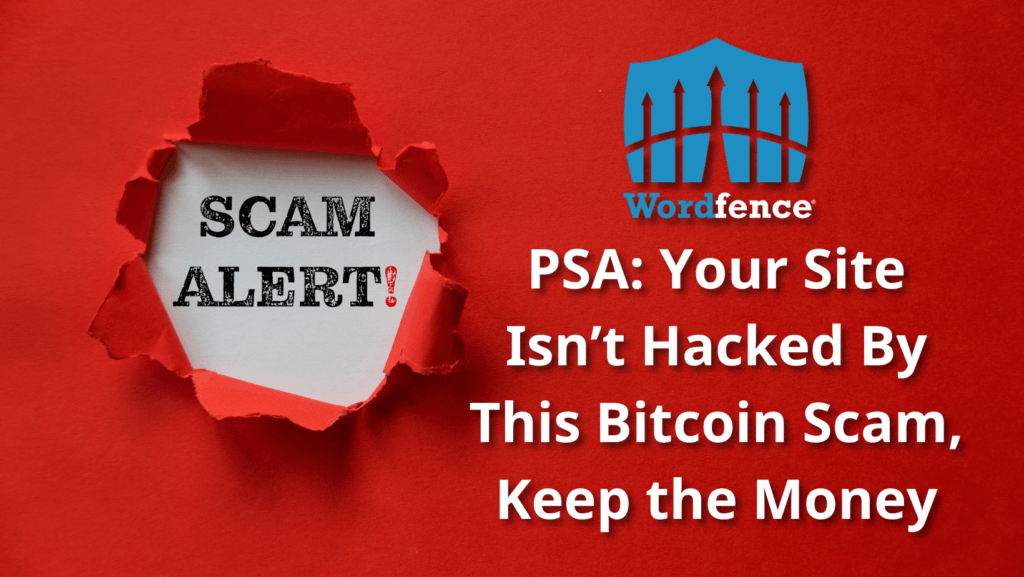 bitcoin scam email threat