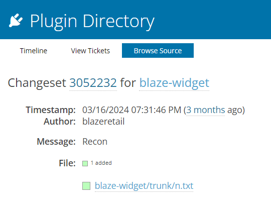 Blaze Widget Recon commit message